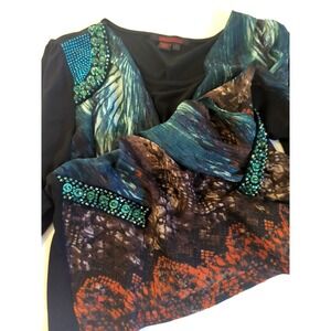 Stunner Simon Chang Top S Look Twice Exceptional Bead Accents Entry Stunner Chic